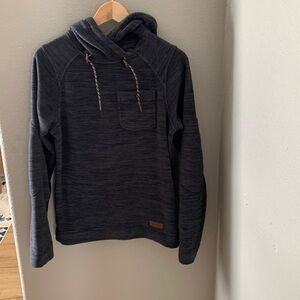 Fleece gray hoodie, Sherpa brand, size small like new